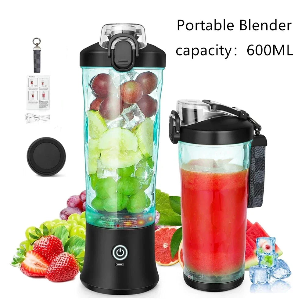 Healthy Living Portable Blender 20oz USB With 6 Blades