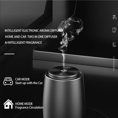 Car Essential Oil Diffuser Aluminium USB Rechargeable Auto Air Fresheners Aroma Diffuser Electric Aromatic Oasis Scent Machine