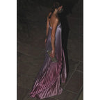 Elegant Women Folds Party Cocktail Dress Sexy Luxurious Off Shoulder Guest Host Evening Robe Celebrity Ceremoney Birthday Gown Luxlife Brands