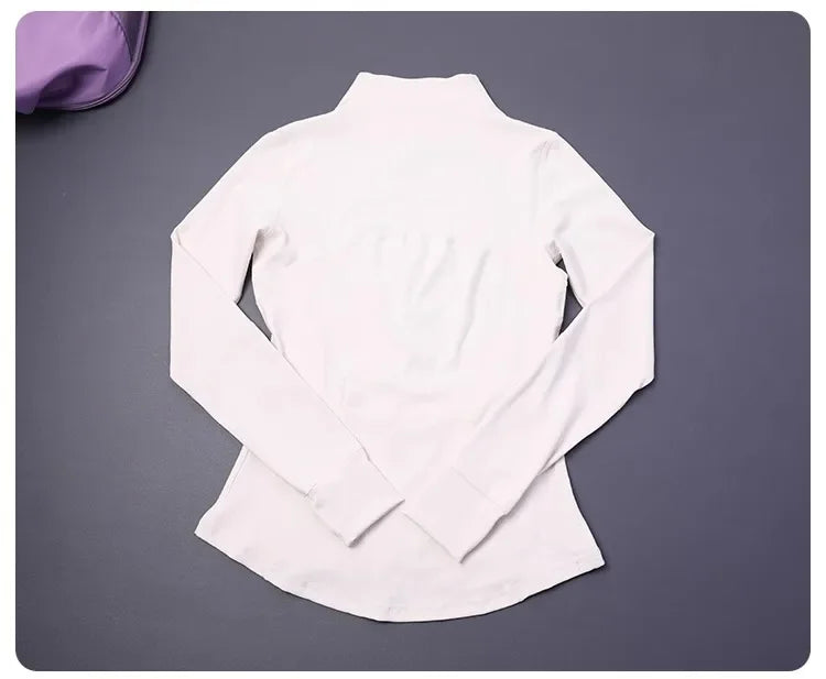 Women's Slim Fit Yoga Zip Top Luxlife Brands