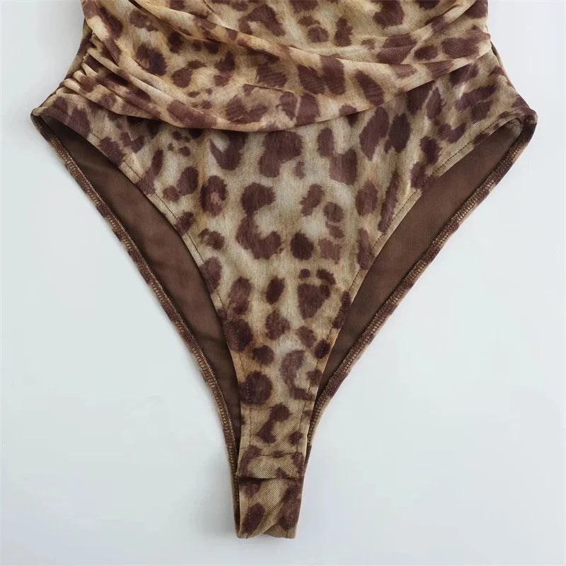 Ladies Leopard Bodysuit Luxlife Brands