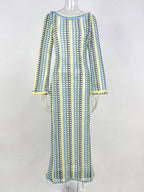 The Vacation Crush Flare Sleeve Maxi Dress Luxlife Brands