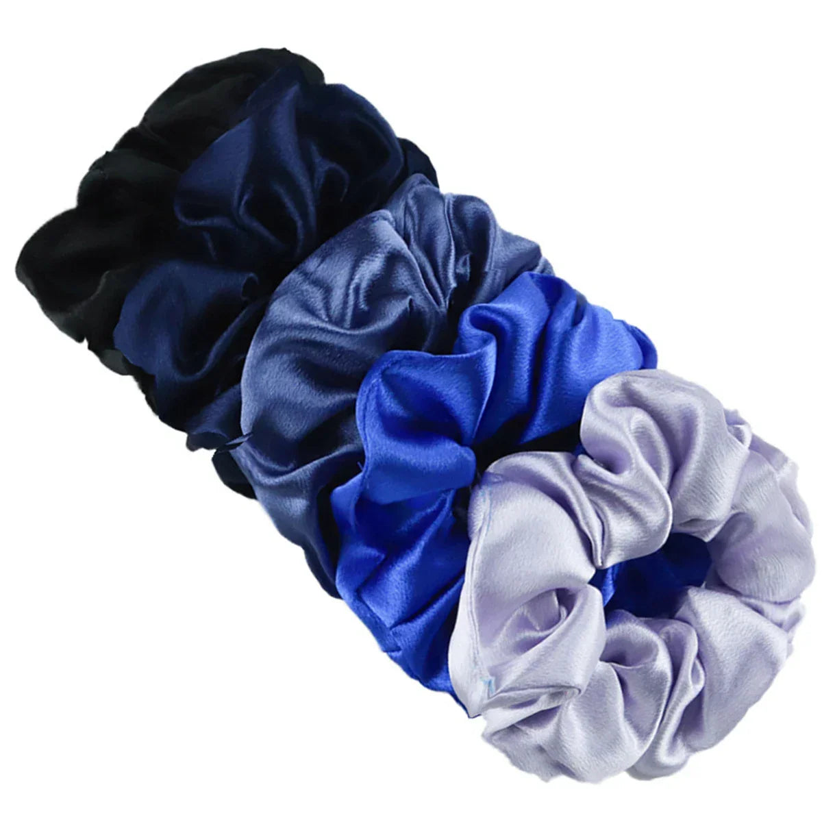 Women's Silky Satin Hair Scrunchies Set LUXLIFE BRANDS