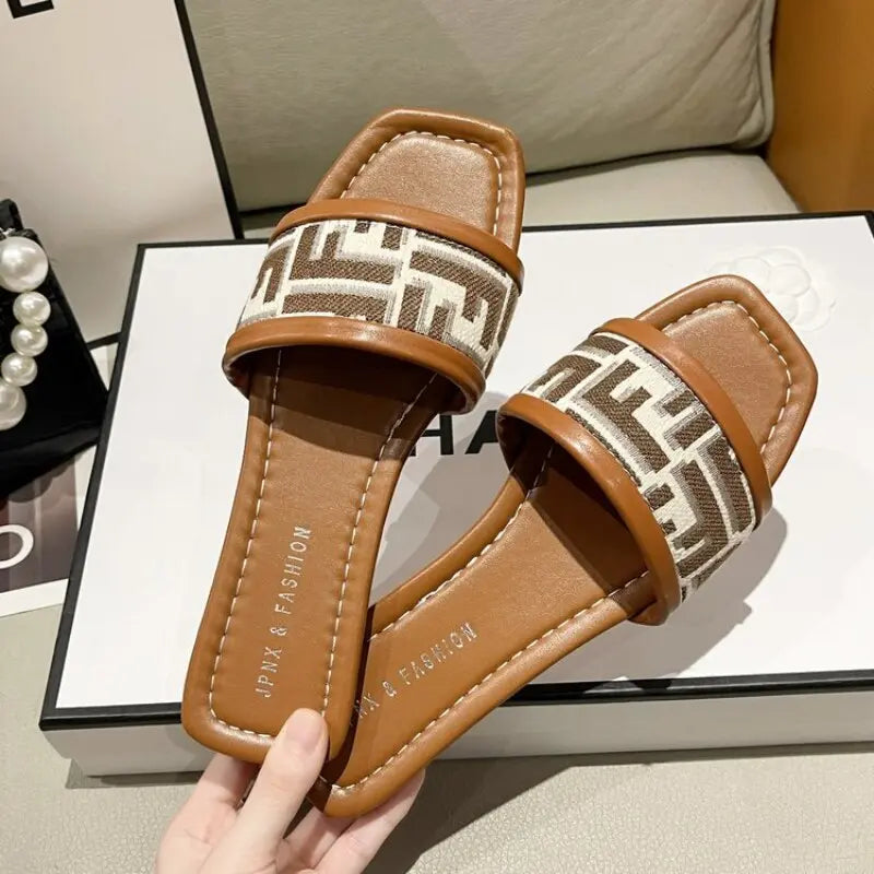 Trendy Embroidered Sandals