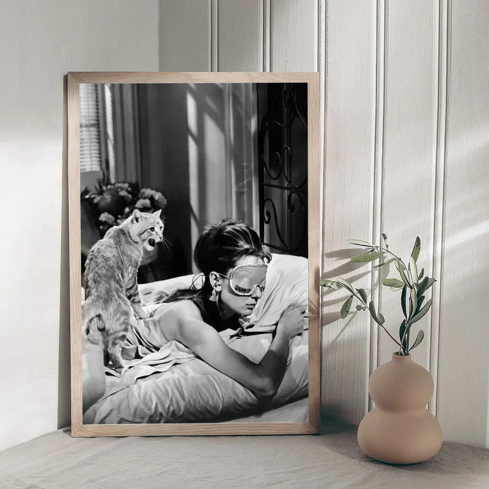 Audrey Hepburn Classic Anime Poster Waterproof Paper Sticker Coffee House Bar Room Wall Decor