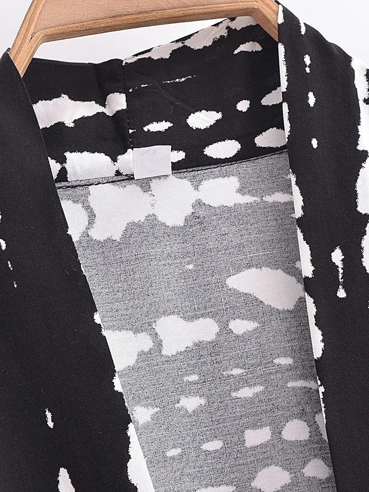 Vintage Boho Kimono Short Robe