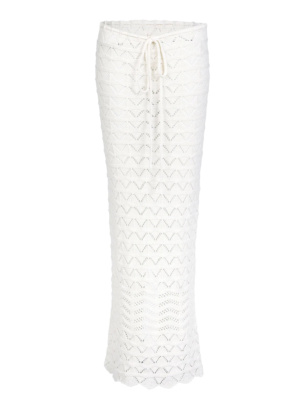 Sexy Knit One-neck Long Sleeve Short Top Drawstring Half Skirt Beach Two-piece 2025 Women Summer Swimsuit Cover Up Chic Set K172 Luxlife Brands