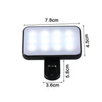Portable Mini Selfie Fill Light Rechargeable 3 Modes Adjustable Brightness Clip On For Mobile Phone Make Up Computer Fill Light Luxlife Brands