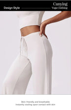 Ctenkevet-High Waist Wide-Leg Yoga Joggers for Women, Female Casual Tracksuit Bottoms, Straight Outdoor Baggy Sweatpants, Autumn Luxlife Brands
