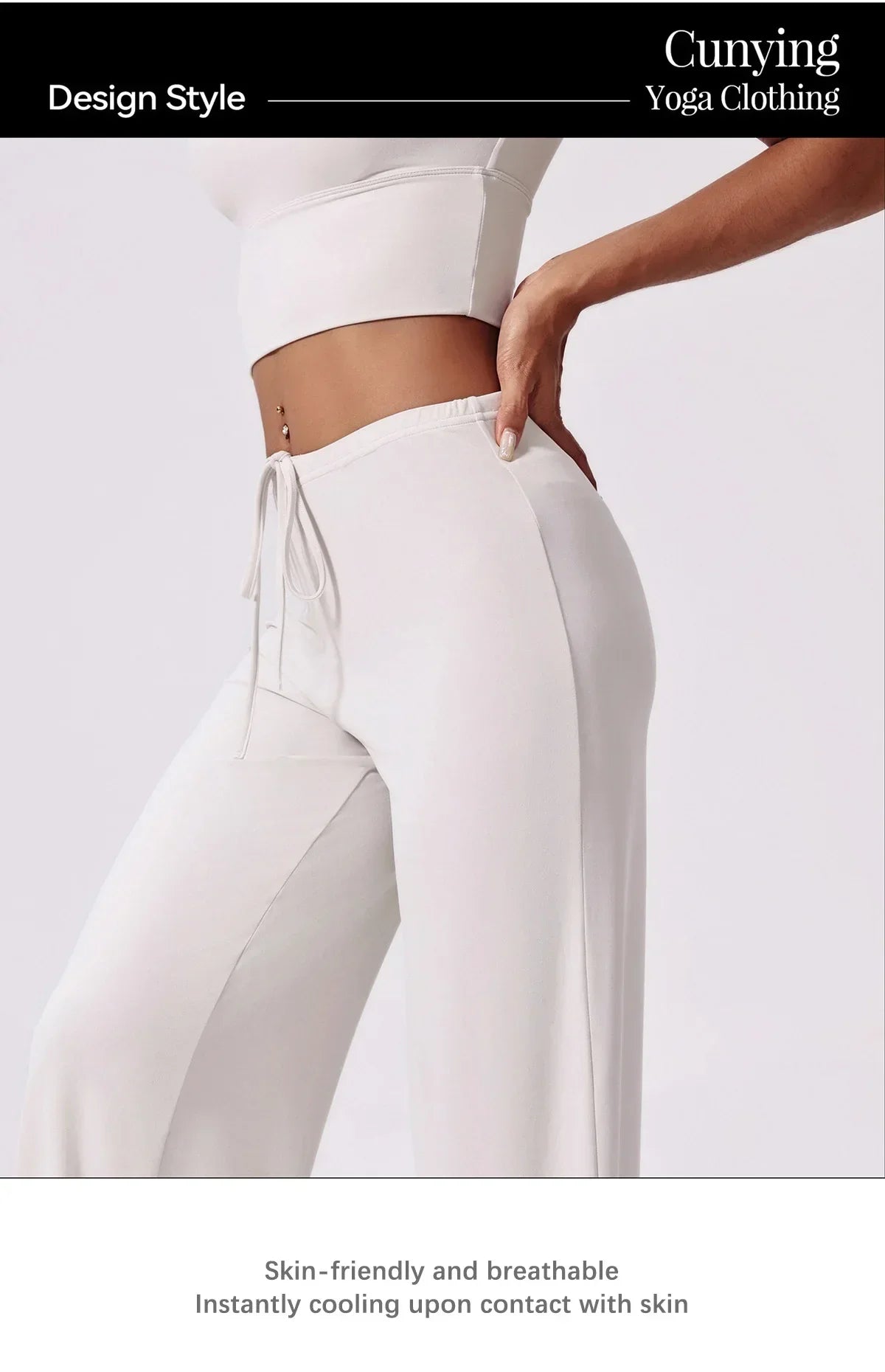 Ctenkevet-High Waist Wide-Leg Yoga Joggers for Women, Female Casual Tracksuit Bottoms, Straight Outdoor Baggy Sweatpants, Autumn