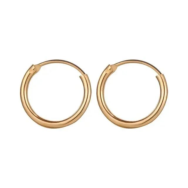 Fashion Korean Metal Elegant Hoop Earring Woman 2022 New Vintage Geometric Statement Earrings Jewelry Brincos Gift