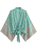 Vintage Boho Kimono Short Robe Bikini Cover Up Luxlife Brands