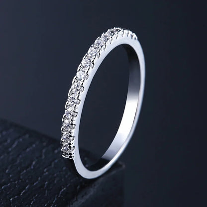 UILZ Stylish New Design Sparkling Zircon Engagement Rings for Women Elegant Wedding Anniversary Party Jewelry Gift