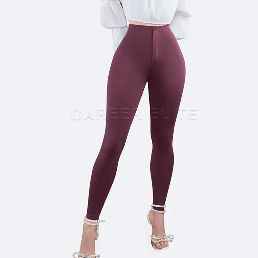 Women High Waist Body Shaper Tummy Compression Leggings Pants Reducing and Shaper Thigh  Slimmer Sheath Stretch Skinny Trousers