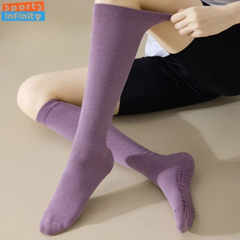 Pilates Cotton Compression Socks Anti Slip