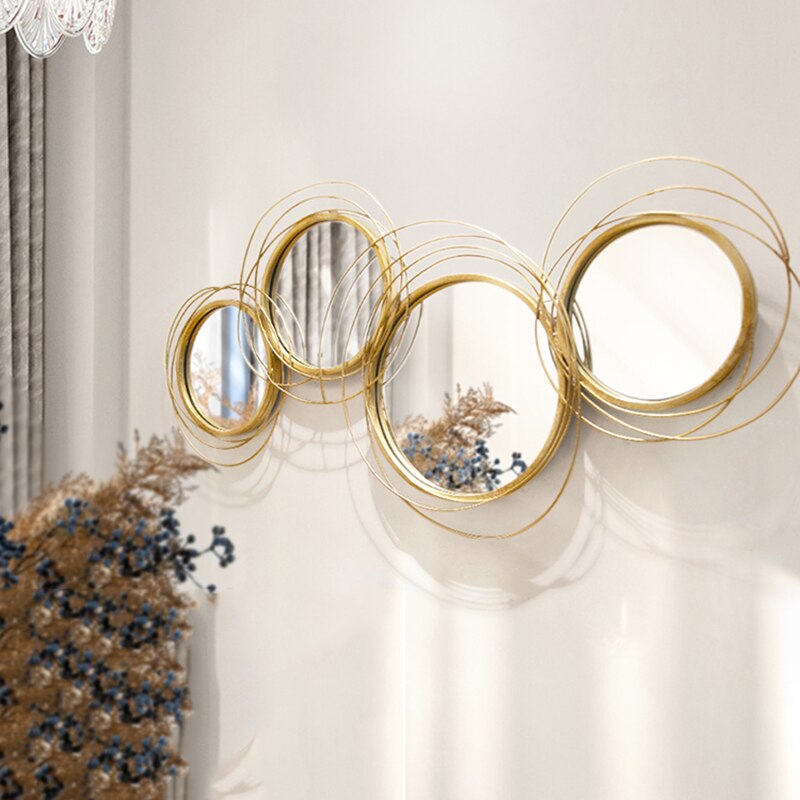 Large Decorative Wall Mirrors Aesthetic Room Self-adhesive Mirrors Wall Living Room Luxury Espejos Con Luces Home Decoration
