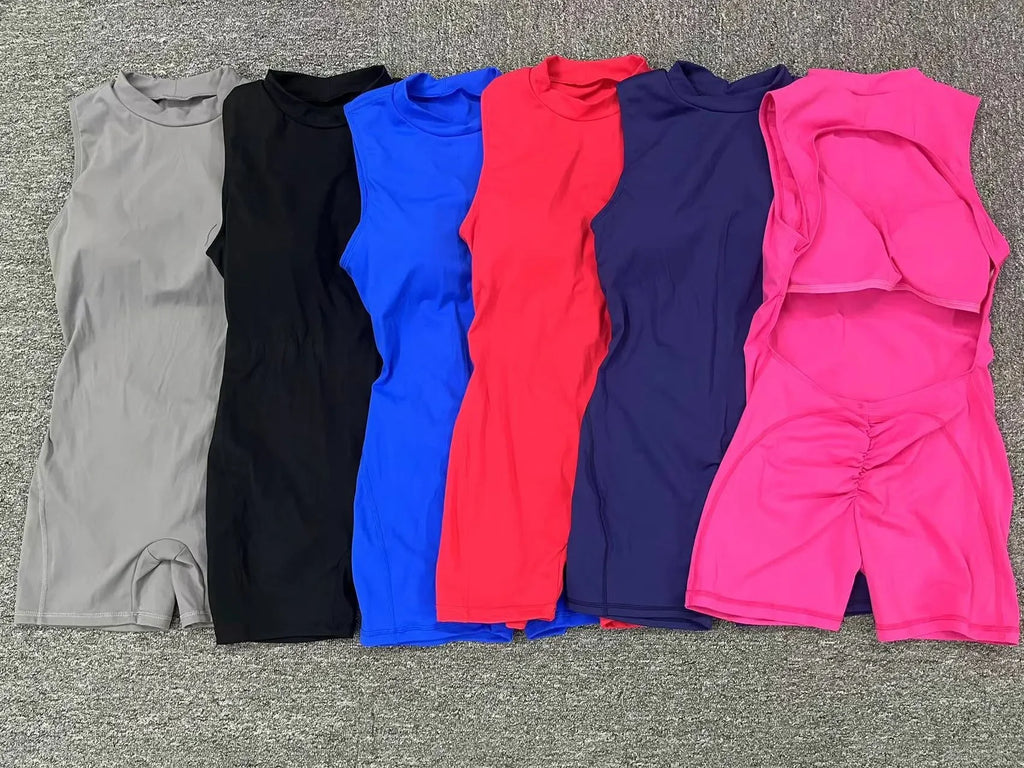 Open Back Yoga Jumpsuit