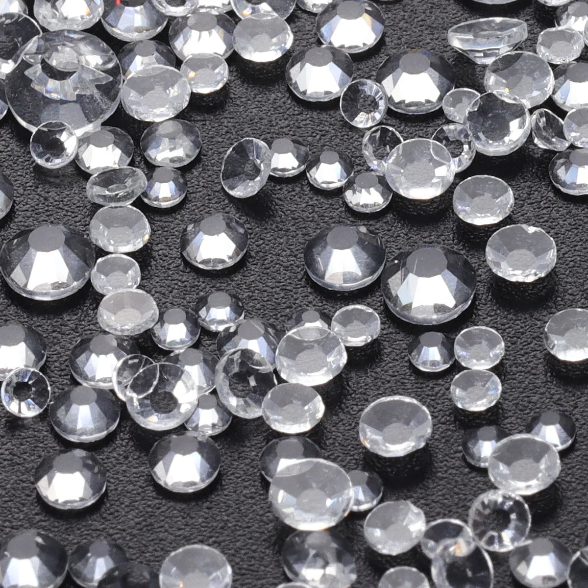 1440PCS SS3-SS20 Mix Size Non-Hotfix Glass FlatBack Rhinestones
