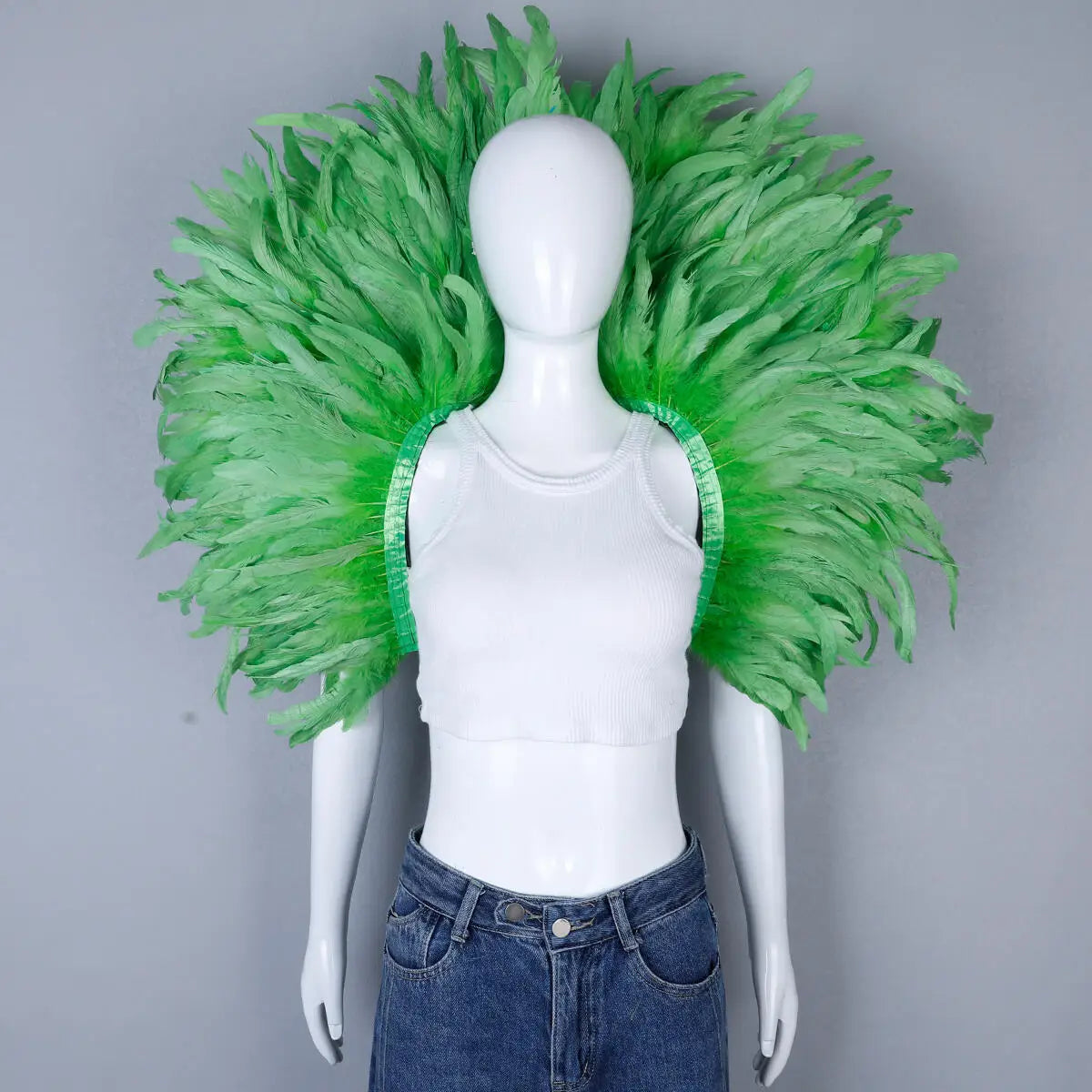 Festival Carnival Feather Shoulder Shawl