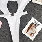 DEAT Fashion Women's New Hollow Out Lace Up One-piece Swimsuit High Elasticity Beach Vacation Style Bikini Female Trend 11A04793 Luxlife Brands