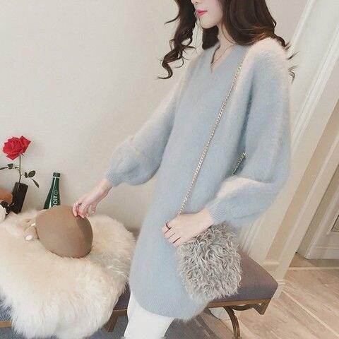 Super Cozy Long Sleeve Sweater Dress LUXLIFE BRANDS