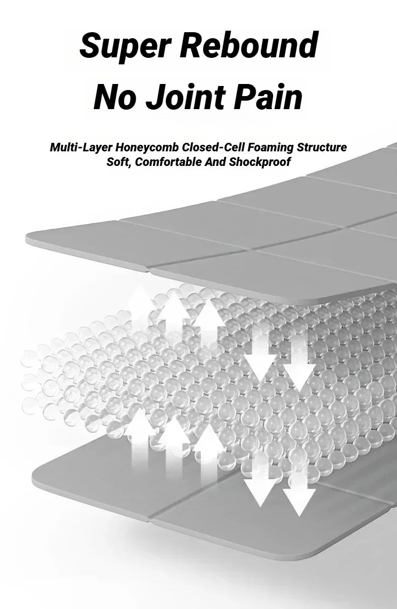 Non Slip Foldable Yoga Mat Eco Friendly