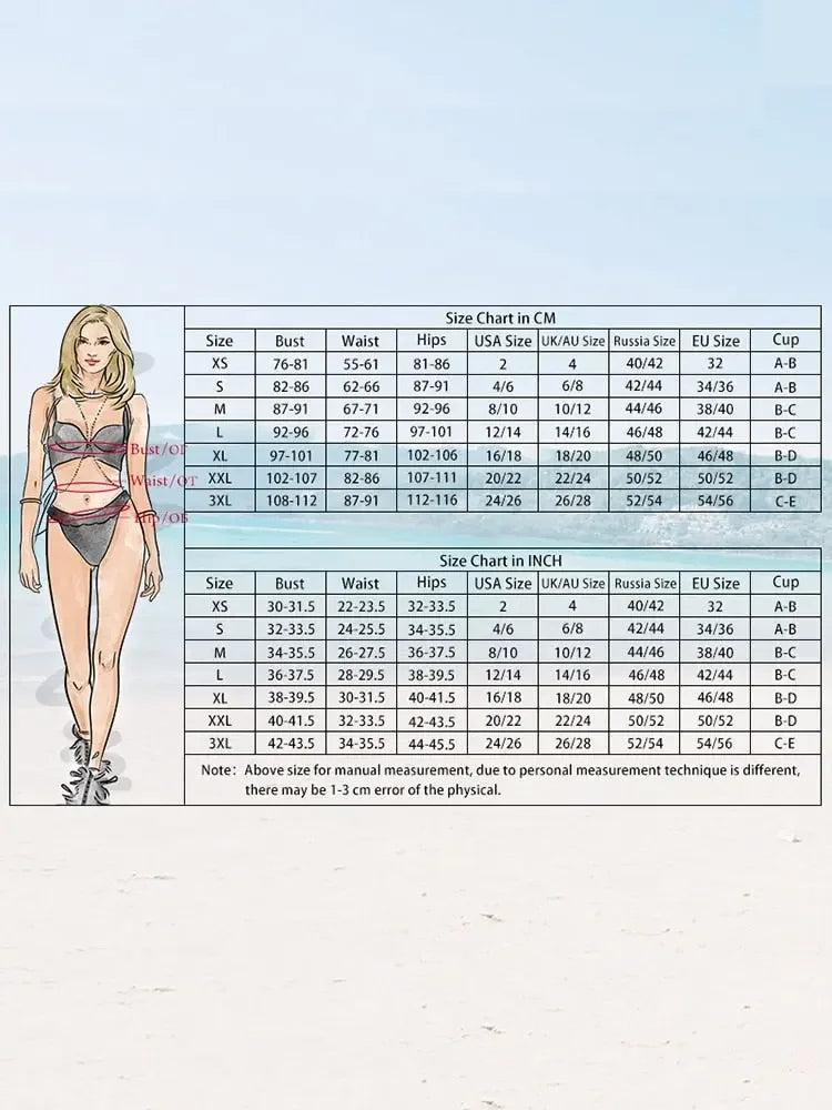COOBBU Sexy Push Up Bikinis Thongs Swimsuit Women 2023 Summer Beachwear Folds Bandage Bathing Suit Solid Swimwear Bikini Sets