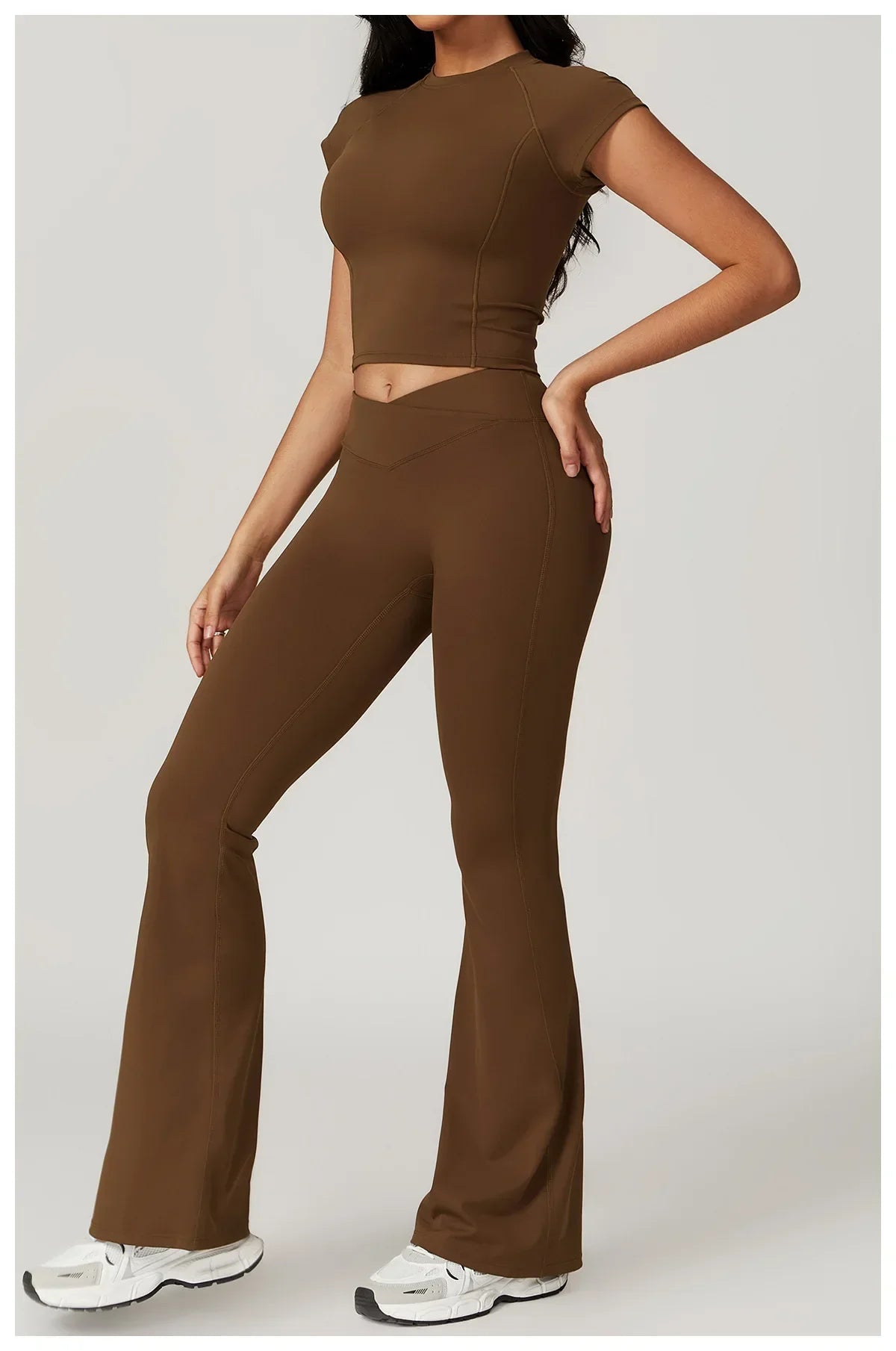 Women's Wide Leg High Waist Yoga Set Luxlife Brands