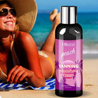 2.7fl.oz peach tanning cream self-tanning waterproof long-lasting beach sunbathing to create charming bronze skin Luxlife Brands