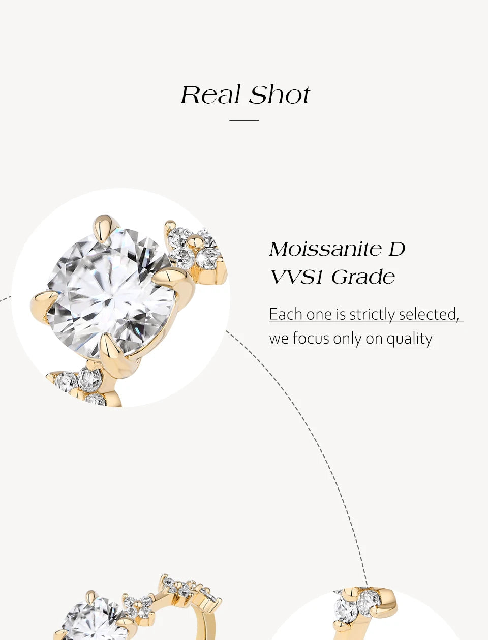 ATTAGEMS New Moissanite Ring for Women Four claws s925 Silver Rings Yellow Gold Plated Classic Anniversary Jewelry Free Shipping Luxlife Brands