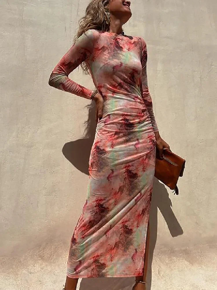 LUX Verona Long Sleeve Party Dress LUXLIFE BRANDS