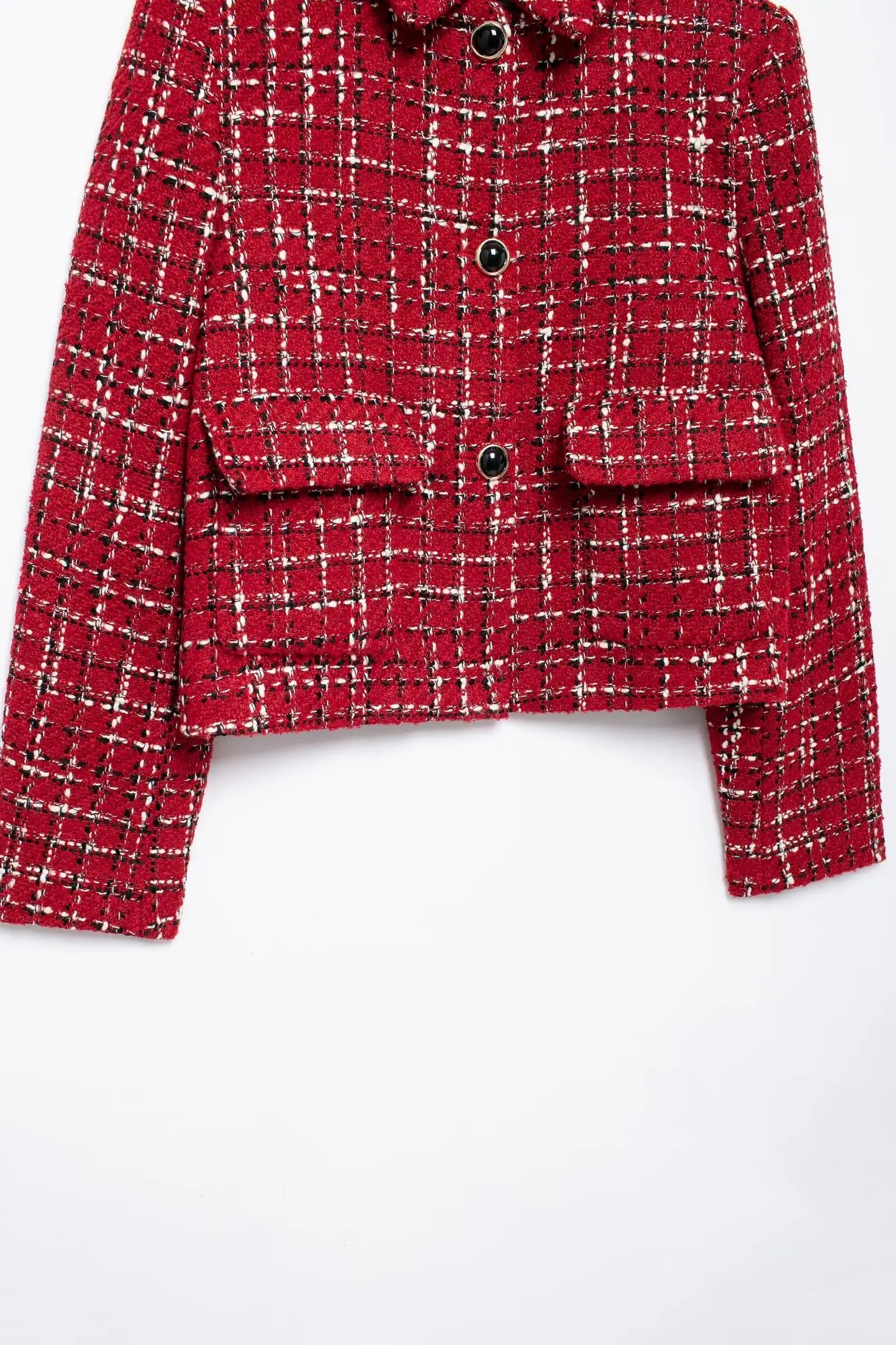 HH Women Fashion Red Texture Skirt Sets Single Breasted Lapel Jacket Coat Side Zipper Shorts Skirts High Street Lady Outfit