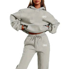 Women Monochrome Hoodie & Joggers Set Luxlife Brands