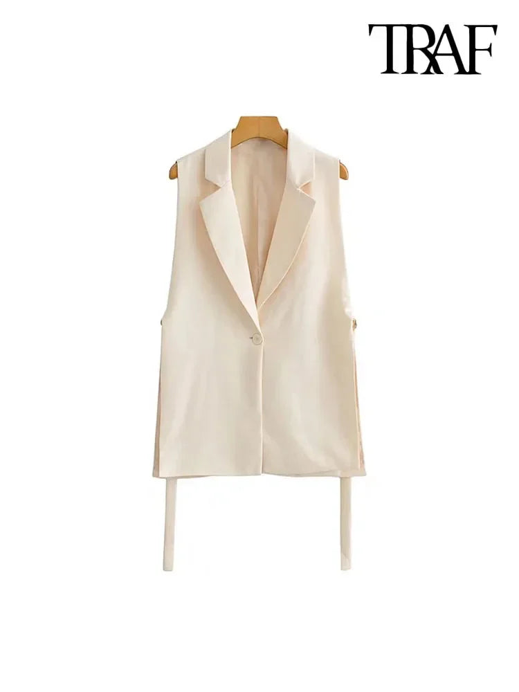 Vintage Sleeveless Chic Vest LUXLIFE BRANDS