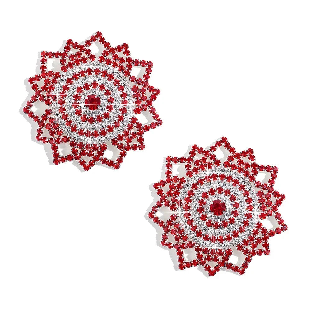Sparkling Rhinestone Reusable Nipple Pasties Set
