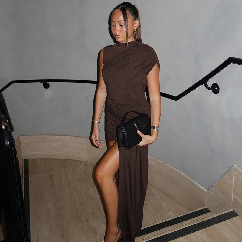 Melissa Draped & Ruched Mini Dress