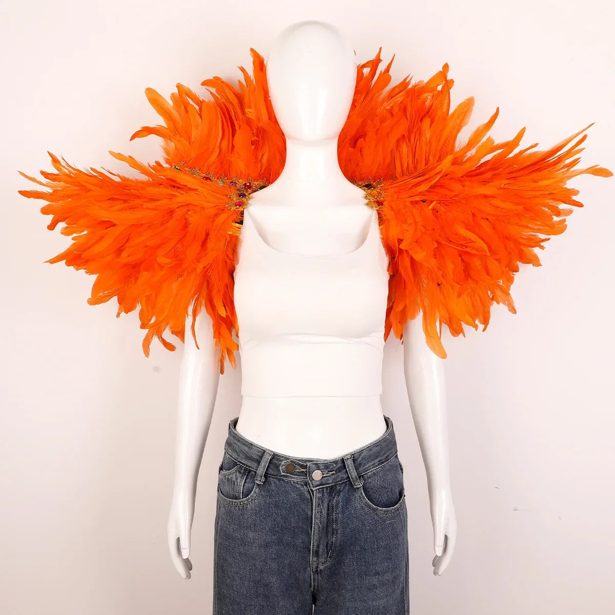 Festival Carnival Feather Shawl