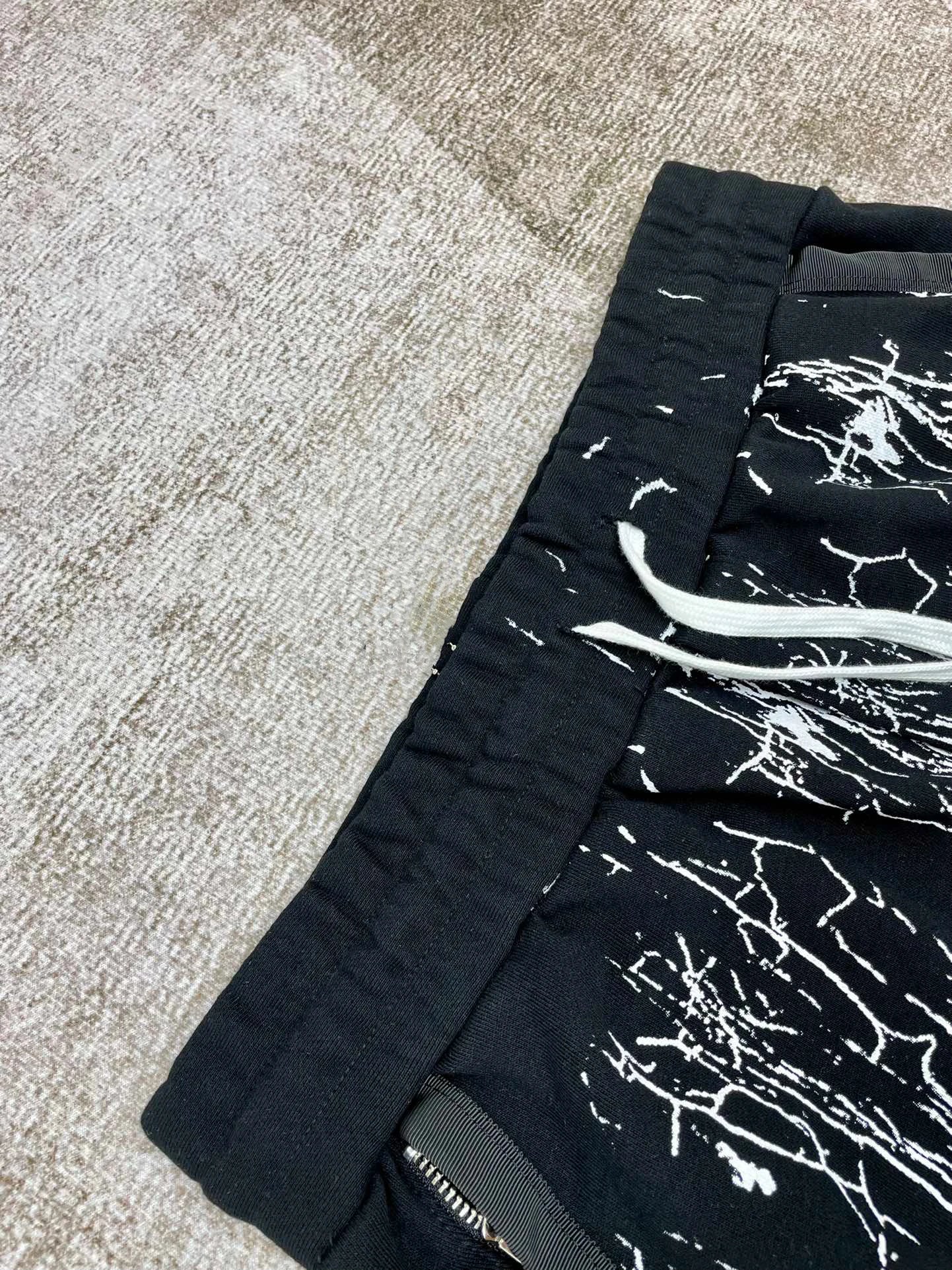 LUXMAN Drawstring Cotton Terry Fabric Shorts LUXLIFE BRANDS