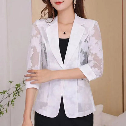 Elegant Solid Color Button Spliced All-match Shirt Women Clothing 2023 Summer New Oversized Casual Tops Loose Office Lady Blouse