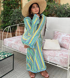 The Vacation Crush Flare Sleeve Maxi Dress Luxlife Brands