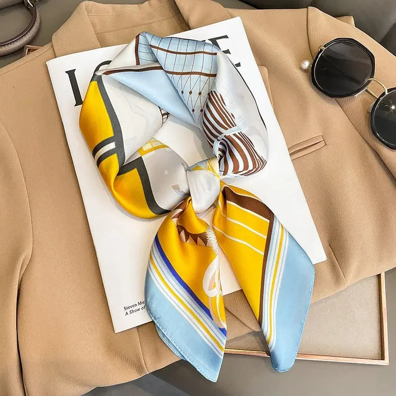 Saturday Afternoon Silk Square Scarf