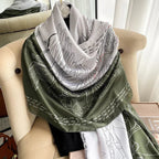 180*90cm Luxury Brand Spring Summer Autumn Women Clothing New Fashion Color matching printed silk scarf lady popular turba Luxlife Brands