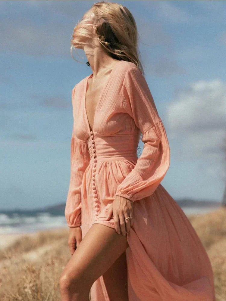 Jolie French Pleated Dress LUXLIFE BRANDS
