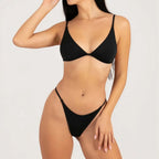Women'S Triangle Bikini Set Sexy Deep V Beach Swimwear Spaghetti Strap Underwear Bikini G-String Sunbathing Two Piece Swimsuit Luxlife Brands