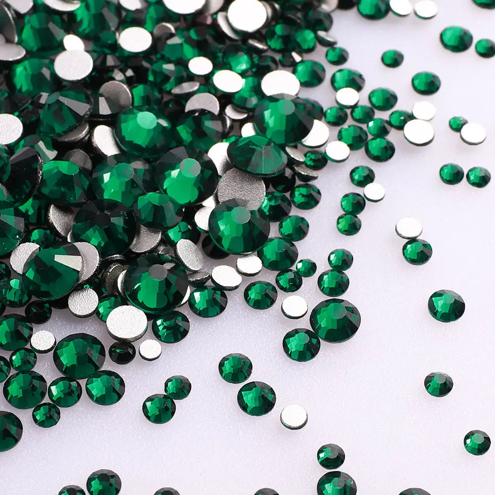 1440PCS SS3-SS20 Mix Size Non-Hotfix Glass FlatBack Rhinestones