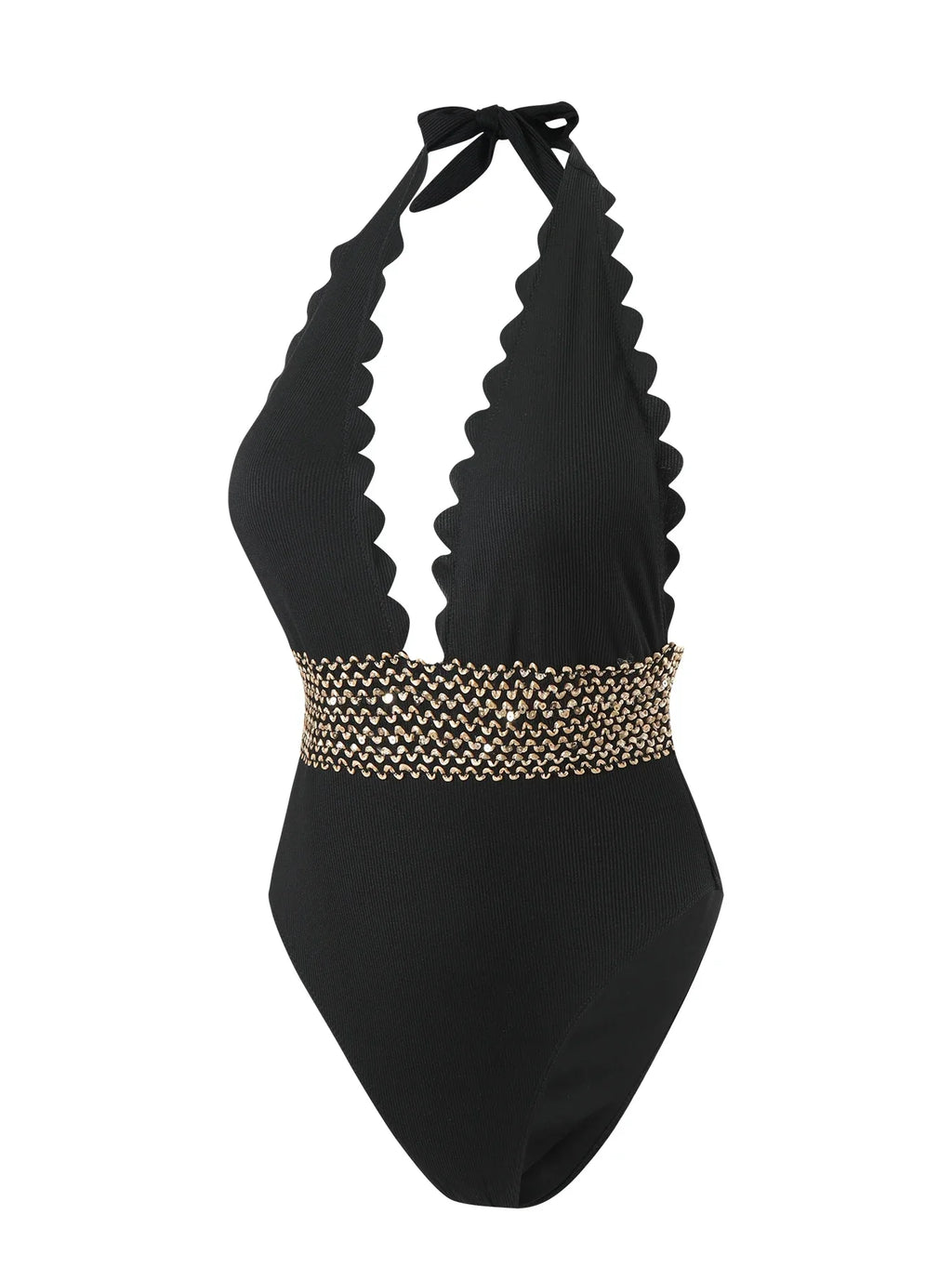 Women's Tummy Control Halter Swimsuit