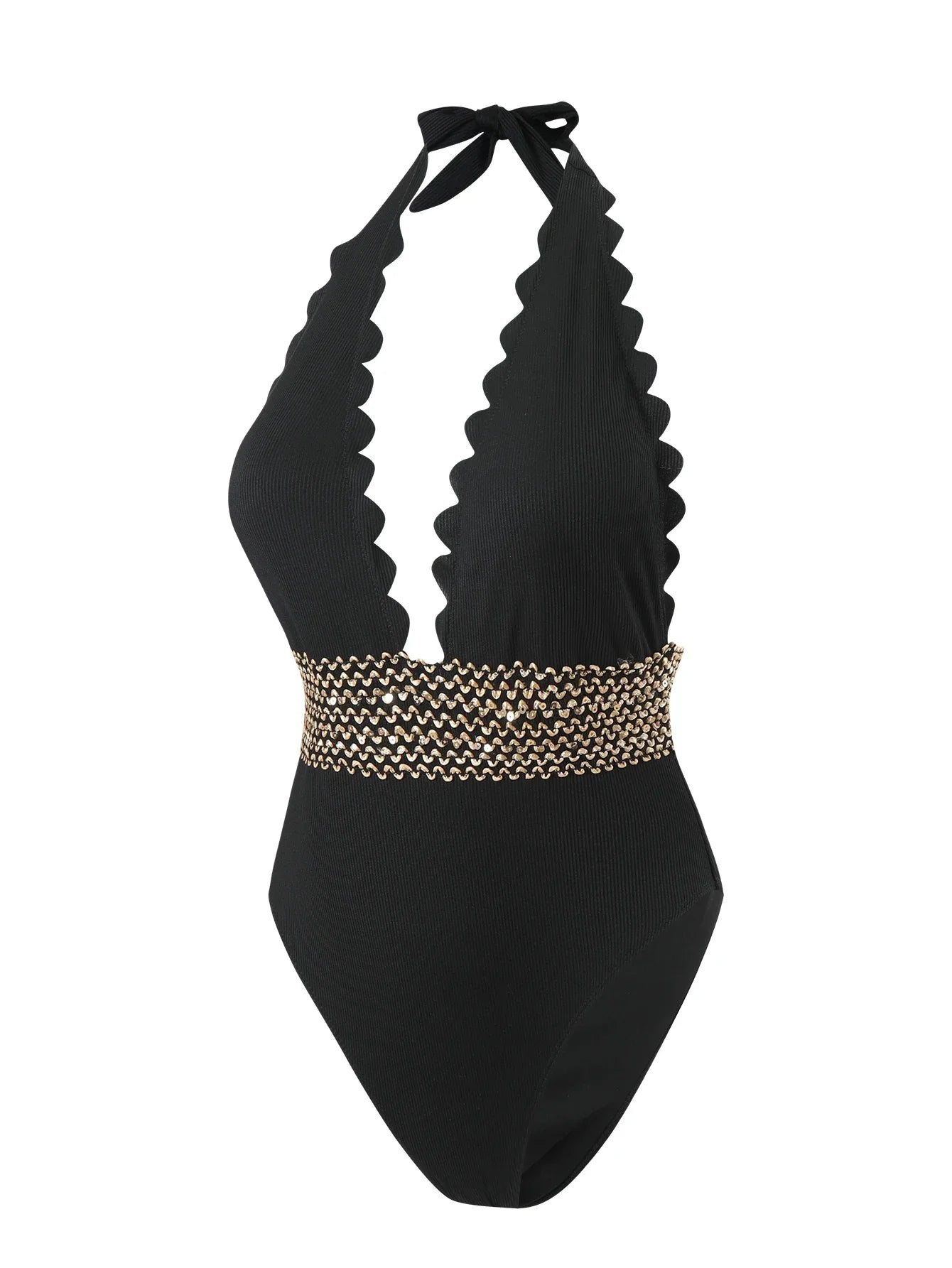 Women's Tummy Control Halter Swimsuit