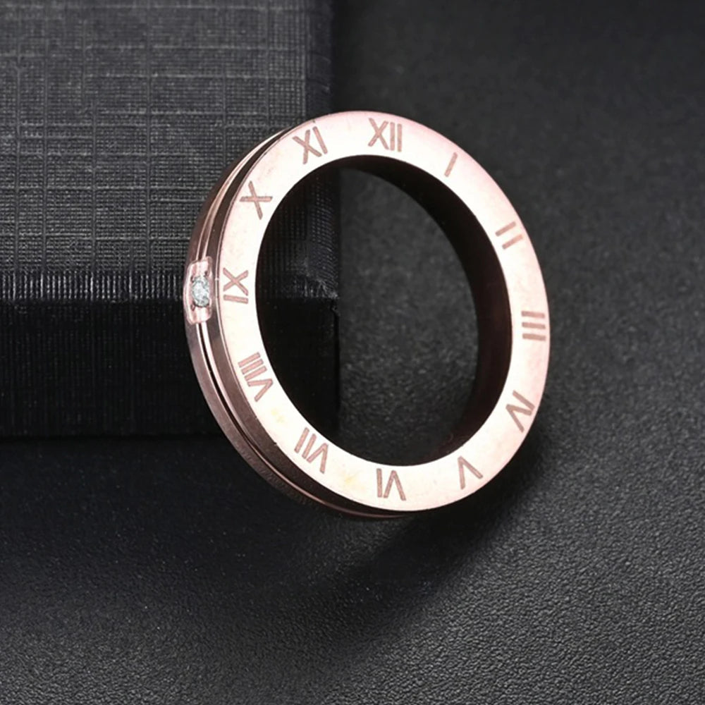 AAA CZ Cubic Zirconia Ring Stainless Steel Shinning Crystal Couple Ring Forever Love For Romantic Wedding Rings Luxlife Brands