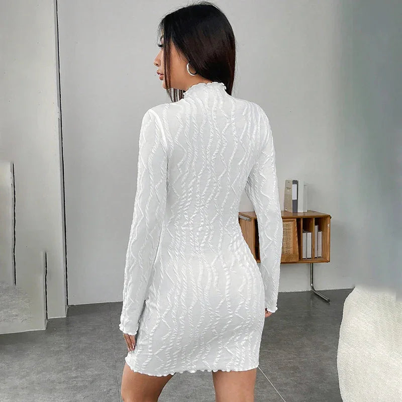 Mia Long Sleeve Mini Dress LUXLIFE BRANDS