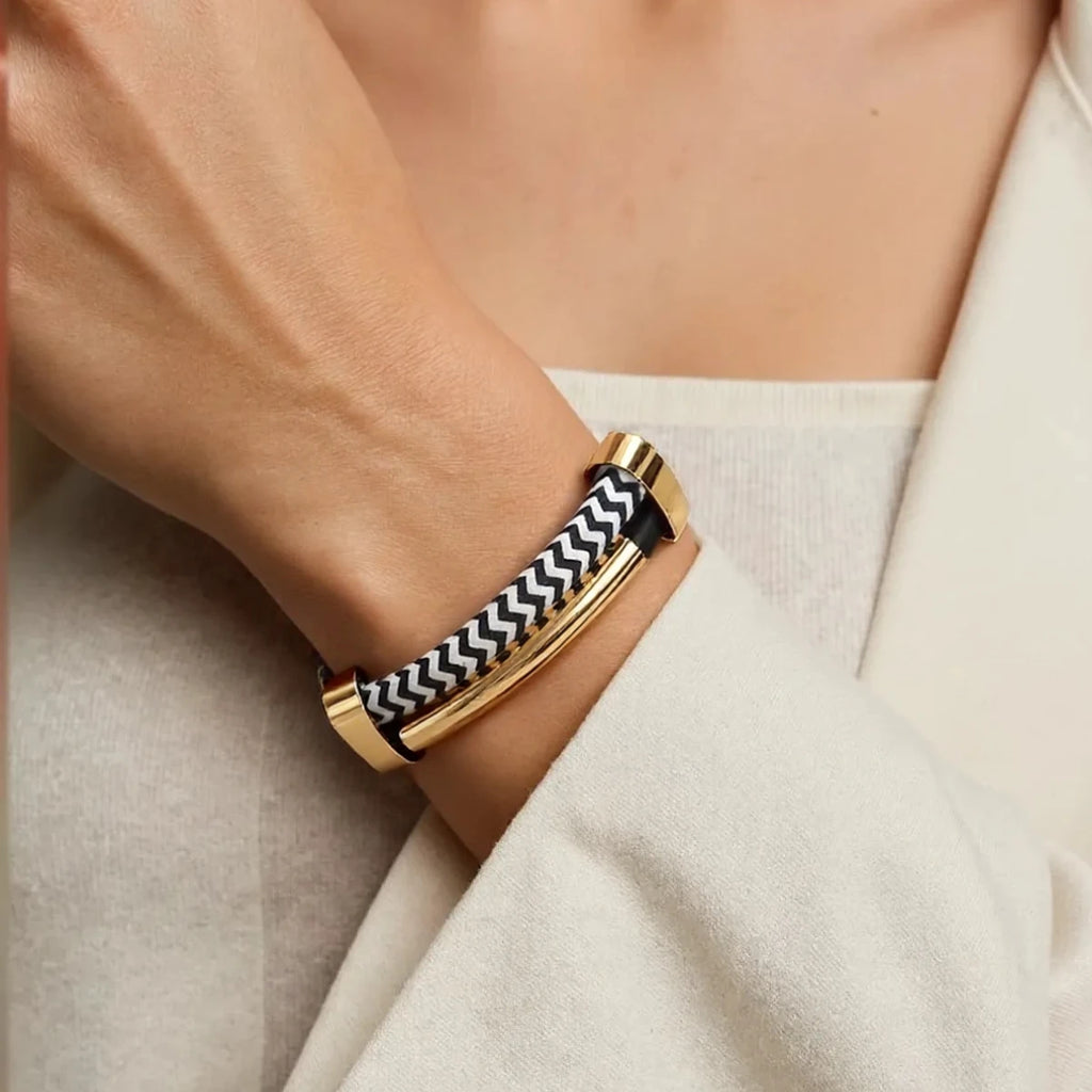 Statement Double Necklace & Bracelet Set